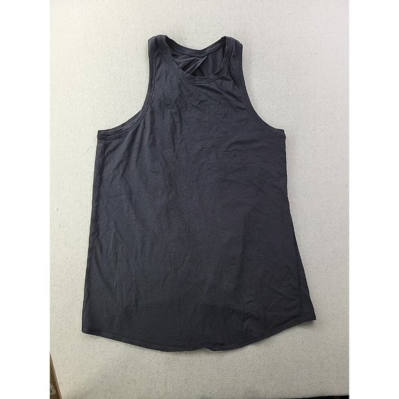 Lululemon Women 6* Black Open Back Tank Top Lightweight Vented Stretch Yoga Gym - Picture 6 of 8